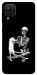 Чохол Skeleton with cat для Galaxy A12