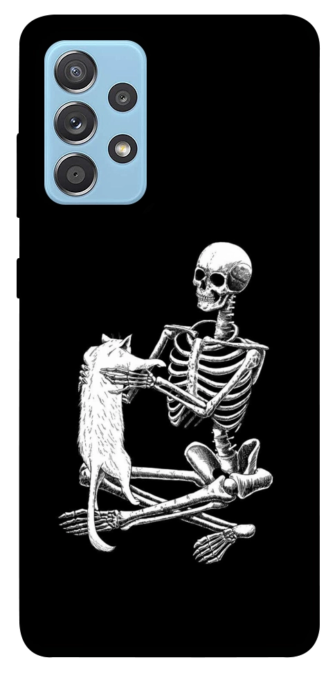 Чехол Skeleton with cat для Galaxy A52
