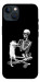 Чехол Skeleton with cat для iPhone 13