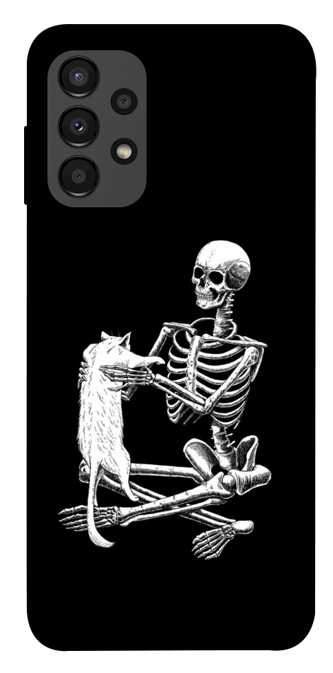 Чехол Skeleton with cat для Galaxy A13 4G