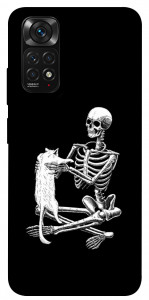 Чохол Skeleton with cat для Xiaomi Redmi Note 11 (Global)