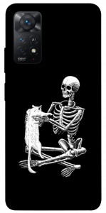 Чохол Skeleton with cat для Xiaomi Redmi Note 11 Pro (Global)