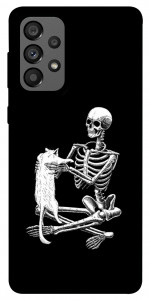 Чехол Skeleton with cat для Galaxy A73 5G