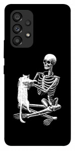 Чехол Skeleton with cat для Galaxy A53