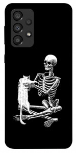 Чохол Skeleton with cat для Galaxy A33 5G