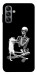 Чохол Skeleton with cat для Galaxy A04s