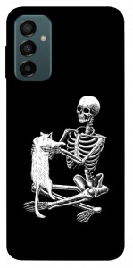 Чехол Skeleton with cat для Galaxy M23 5G