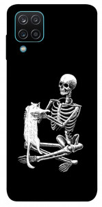 Чехол Skeleton with cat для Galaxy M12