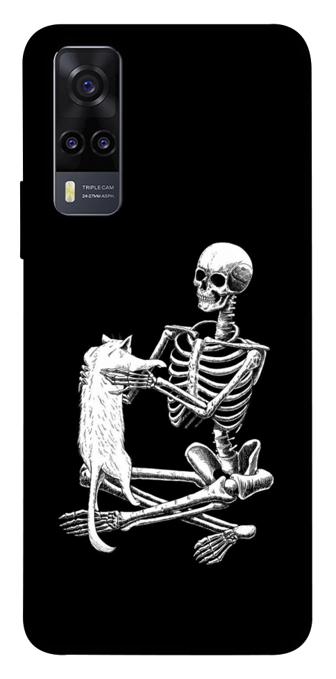 Чохол Skeleton with cat для Vivo Y31