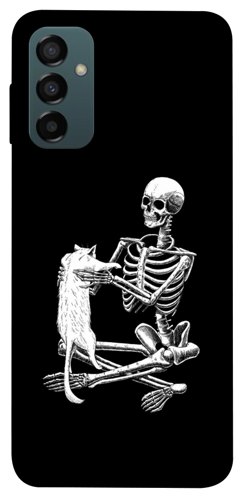 Чохол Skeleton with cat для Galaxy M14 5G