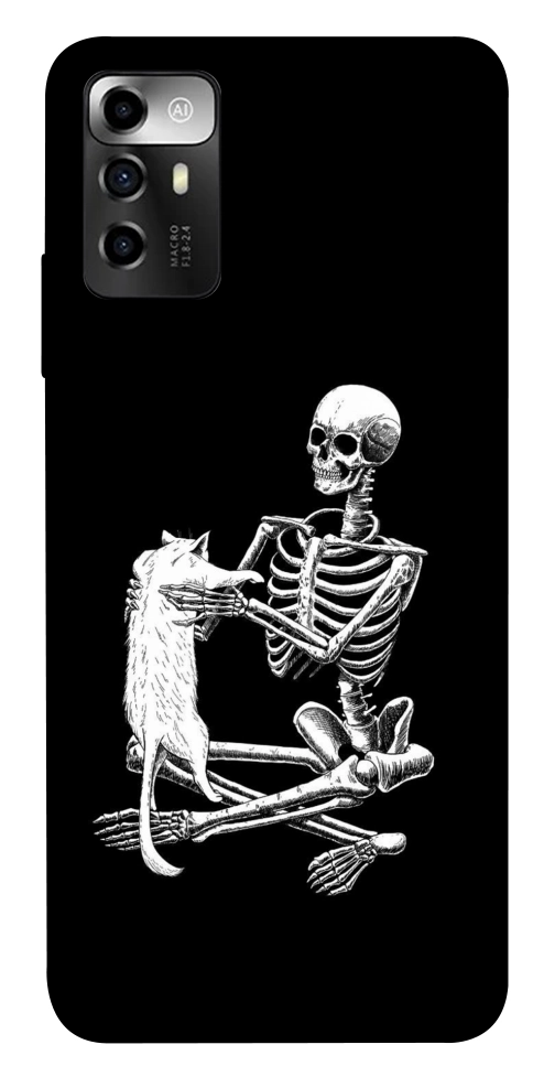 Чехол Skeleton with cat для ZTE Blade V40 Vita
