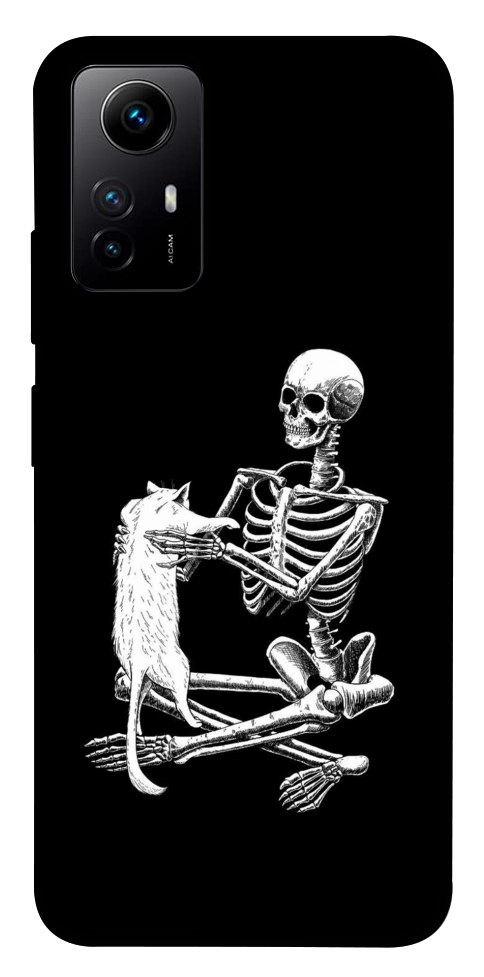 Чехол Skeleton with cat для Xiaomi Redmi Note 12S
