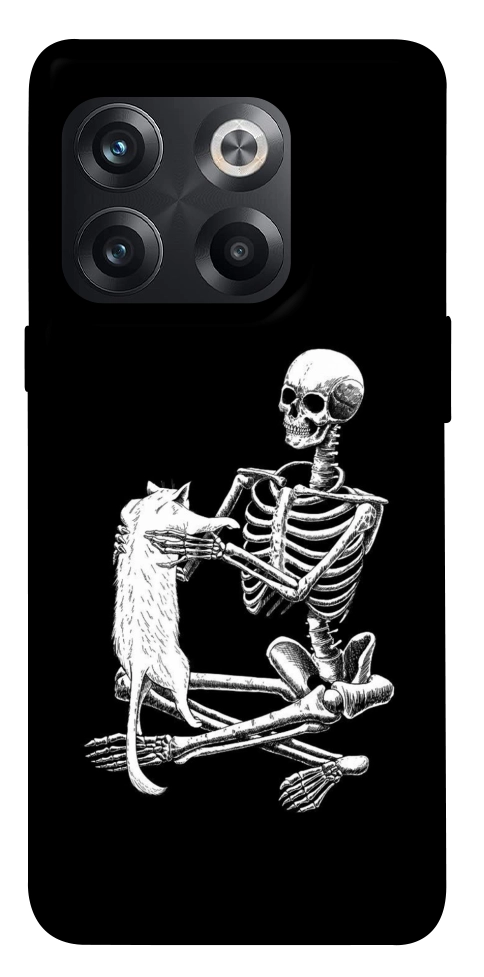 Чехол Skeleton with cat для OnePlus 10T