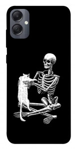 Чохол Skeleton with cat для Galaxy A05
