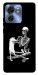 Чохол Skeleton with cat для Motorola Edge 40