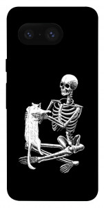 Чохол Skeleton with cat для Google Pixel 8