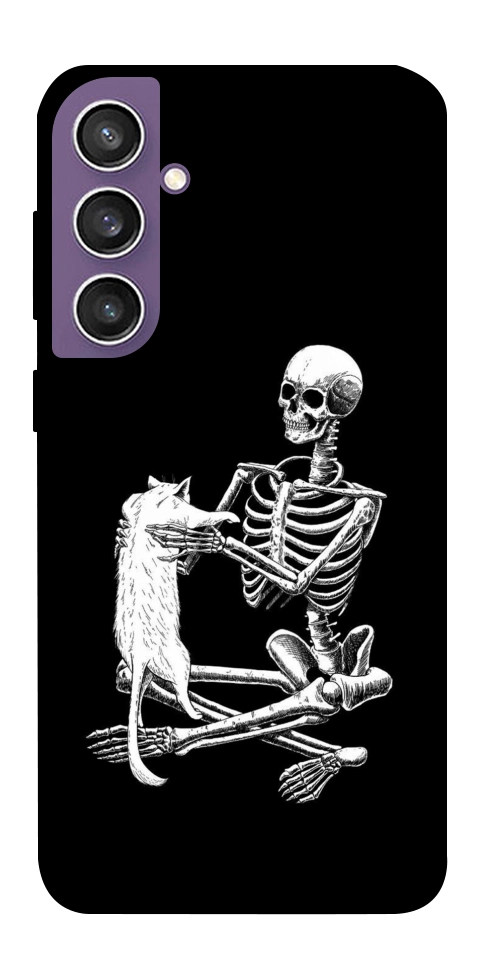 Чехол Skeleton with cat для Galaxy S23 FE