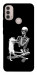 Чехол Skeleton with cat для Motorola Moto E30