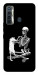 Чехол Skeleton with cat для TECNO Camon 17