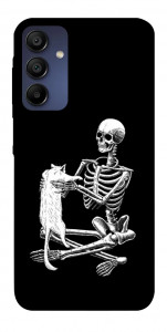 Чехол Skeleton with cat для Samsung Galaxy A15 5G