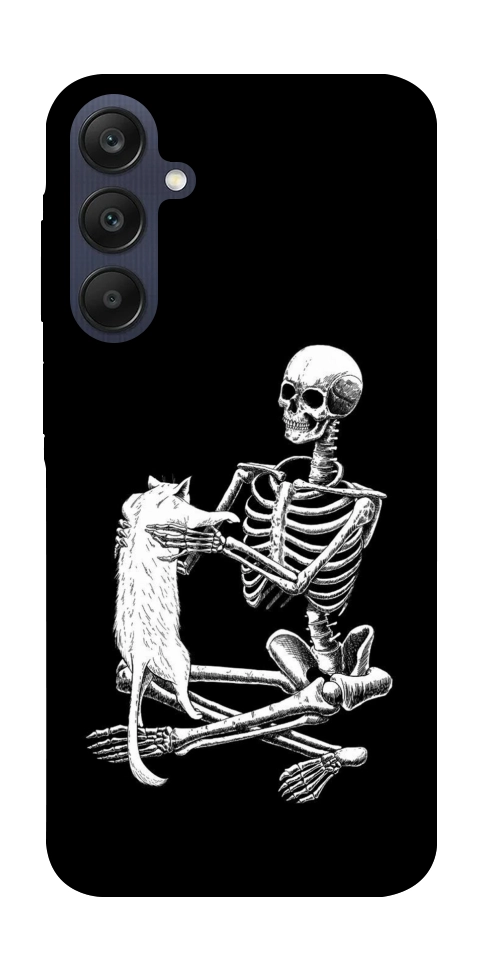 Чехол Skeleton with cat для Galaxy A25 5G