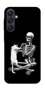 Чехол Skeleton with cat для Galaxy A25 5G