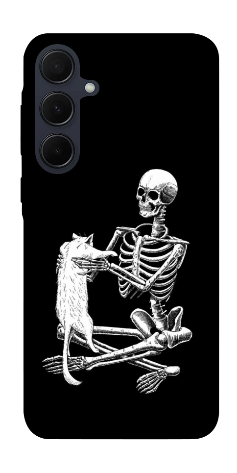 Чехол Skeleton with cat для Galaxy A35