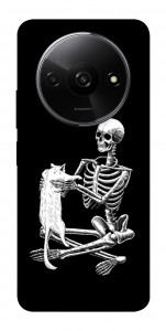 Чехол Skeleton with cat для Xiaomi Redmi A3