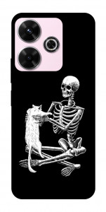Чохол Skeleton with cat для Xiaomi Redmi 13 4G