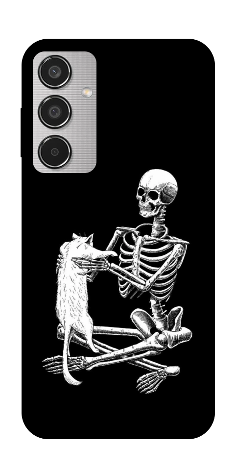 Чохол Skeleton with cat для Galaxy M35 5G