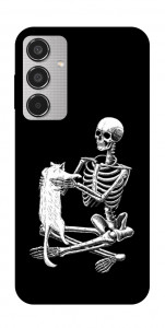 Чохол Skeleton with cat для Galaxy M35 5G