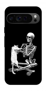 Чохол Skeleton with cat для Google Pixel 9 Pro