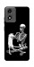 Чехол Skeleton with cat для Motorola Moto E14