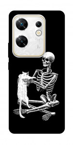 Чехол Skeleton with cat для Infinix Zero 30 4G