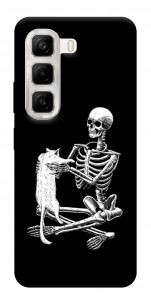 Чехол Skeleton with cat для Infinix Hot 50 4G