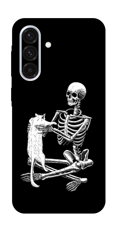 Чехол Skeleton with cat для Galaxy A36 5G