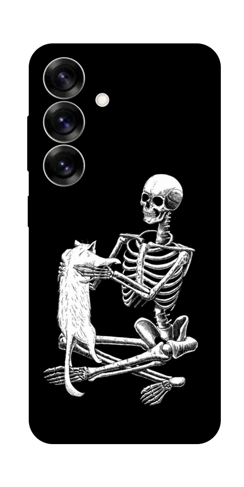 Чехол Skeleton with cat для Galaxy S25+