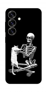 Чехол Skeleton with cat для Galaxy S25+