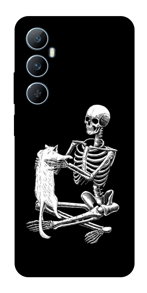 Чехол Skeleton with cat для Realme C65 4G