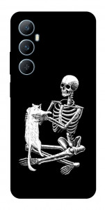 Чехол Skeleton with cat для Realme C65 4G