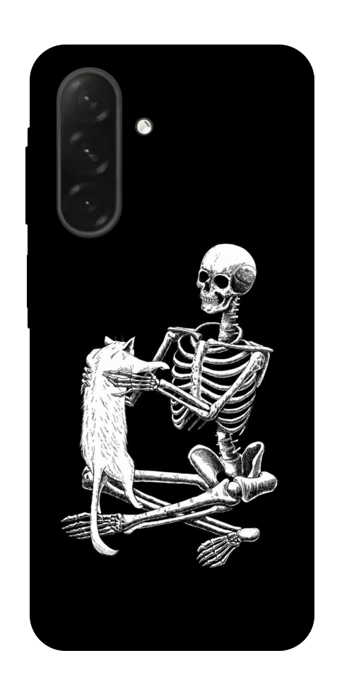 Чехол Skeleton with cat для Galaxy A26 5G
