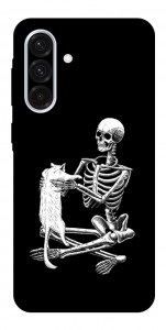 Чехол Skeleton with cat для Galaxy A56 5G