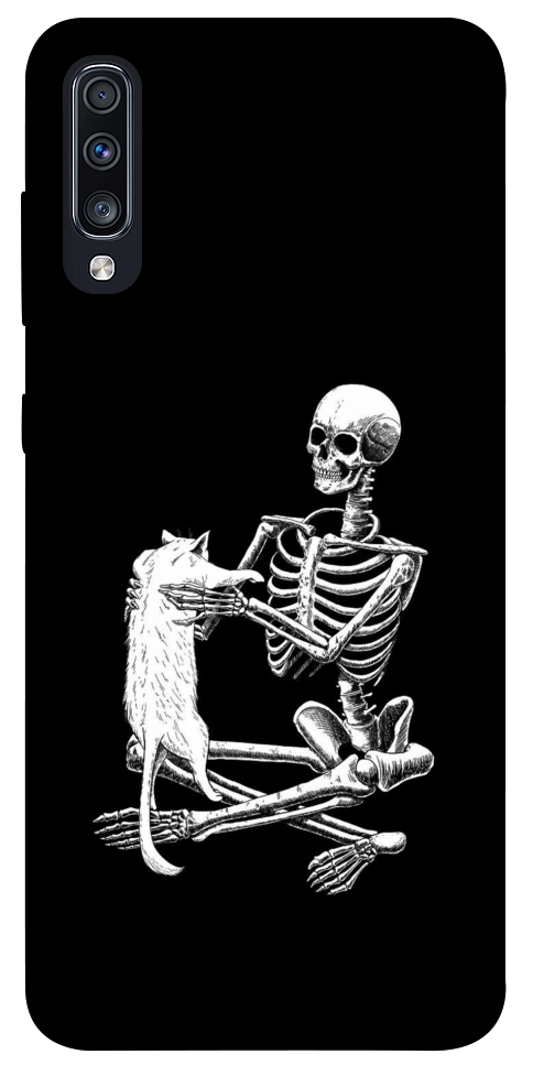 Чехол Skeleton with cat для Galaxy A70s