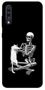Чехол Skeleton with cat для Galaxy A70s