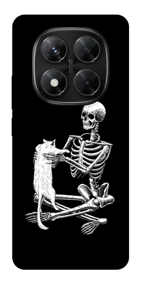 Чохол Skeleton with cat для Xiaomi Redmi Note 14 Pro 5G