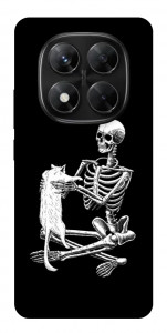 Чохол Skeleton with cat для Xiaomi Redmi Note 14 Pro 5G