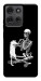 Чехол Skeleton with cat для Motorola Moto G75 5G