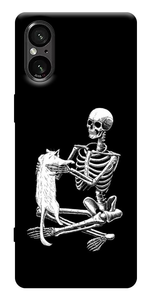 Чехол Skeleton with cat для Sony Xperia 5 V