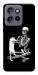Чохол Skeleton with cat для Motorola Edge 50 Neo