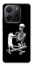 Чехол Skeleton with cat для Xiaomi Redmi Note 14 4G (Europe version)